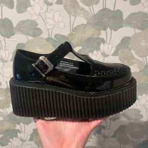 Demonia Cult Creeper 214 - Black Patent